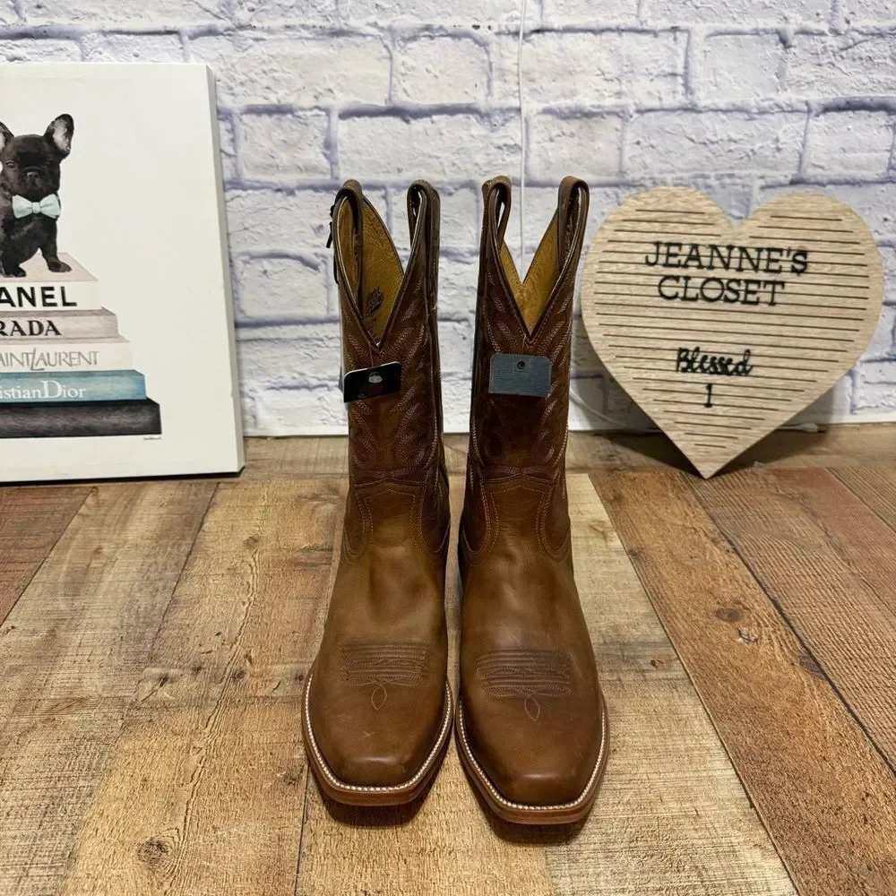 Brad Paisley Moonshine Spirit Mens Crazy Horse Leather Western Boots 9.5 D BBM85